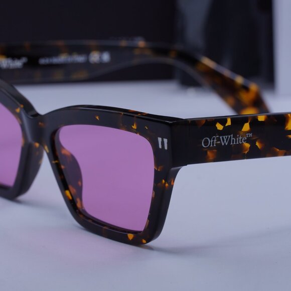 Off-White OERI110 CINCINNATI 6030 Cat Eye Sunglasses – Havana/Pink main image 8